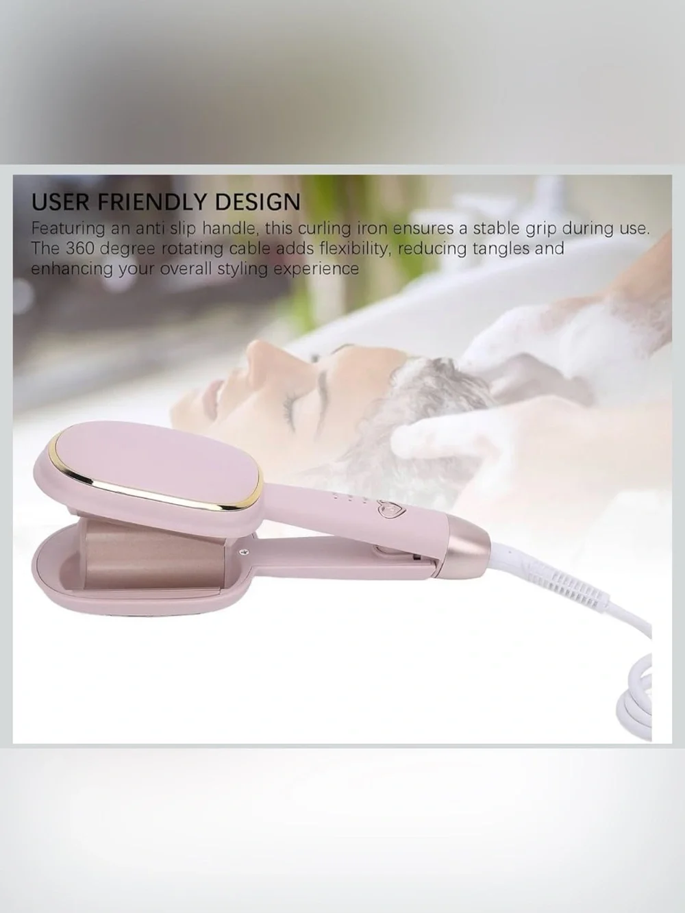 Electric Curling Stick pink